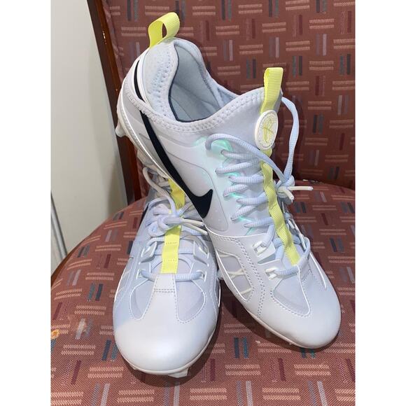 New Nike Huarache Size 10 Varsity LAX SE Cleats Lacrosse Gray Men FZ3620-001 - Picture 5 of 7